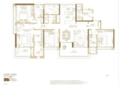 Century Attur Apartment 4 BHK Floor Plan by Century Group located at Attur Main Rd, Attur Layout, Yelahanka New Town, Bangalore Karnataka